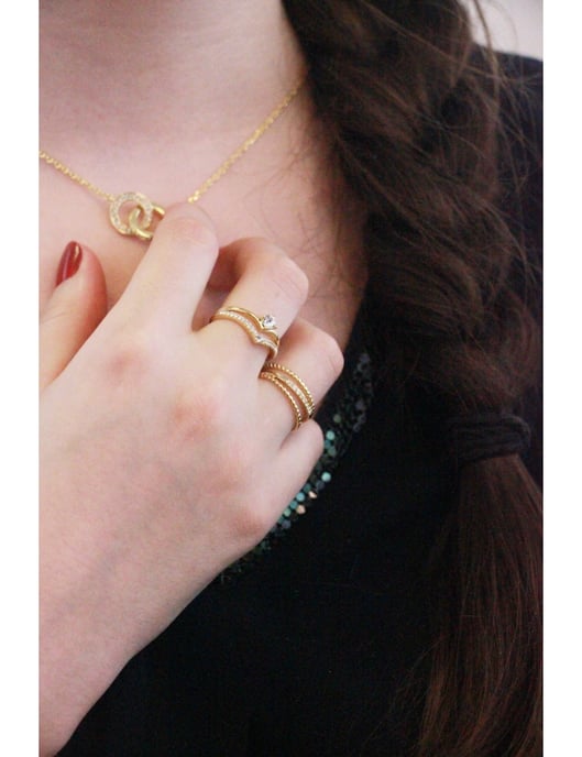 Anillo Irving - Oro y Cristal - Image 6