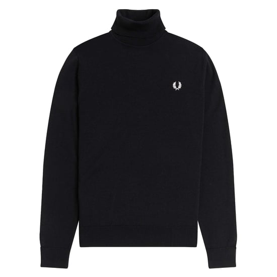 Fred Perry Suéter Negro Cuello Vuelto - Image 1