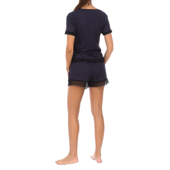 Women's short-sleeved round neck pajamas 1202