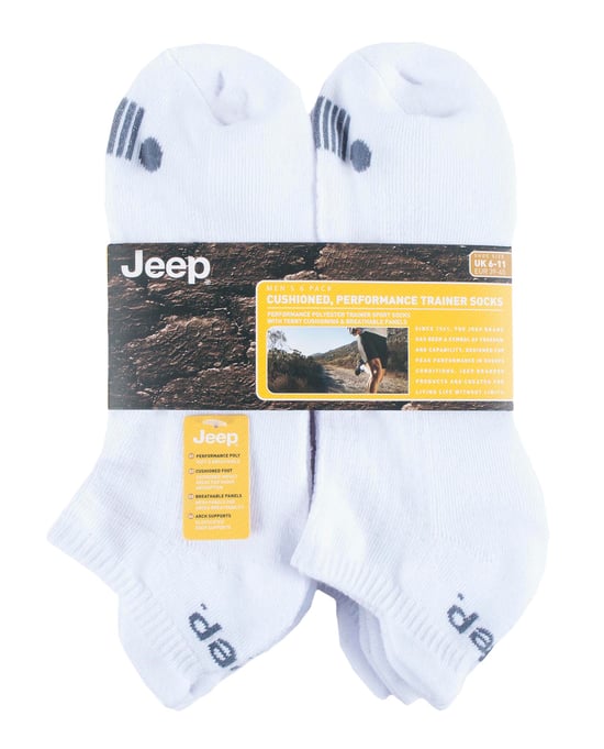 JEEP - 6 Pares Calcetines Deportivos Tobilleros de Algodón para Hombre - Image 2