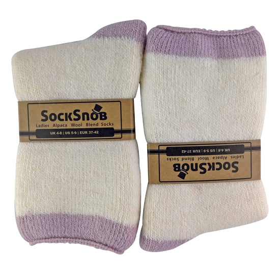 Calcetines térmicos de lana de alpaca con pinzas para mujer - Image 2