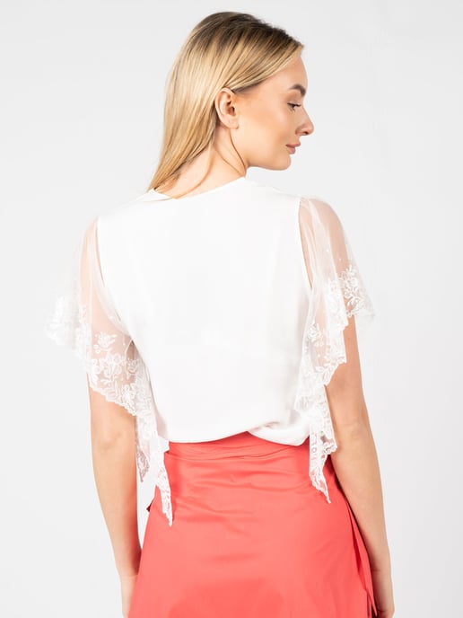 Pinko Top Tama de mujer Blanco - Image 4