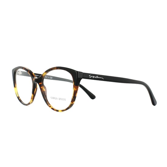 Montura de gafas Giorgio Armani AR7138 5584 Havana Amarillo y Negro 52mm Mujeres - Image 1