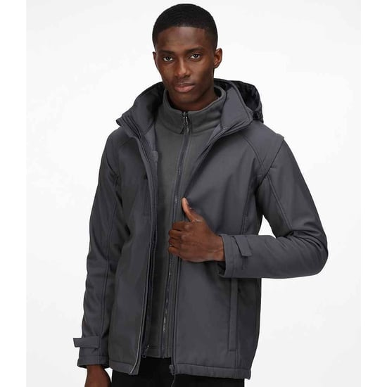 Regatta Mens Erasmus 4 In 1 Soft Shell Jacket (Seal Grey)