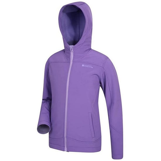 Mountain Warehouse Childrens/Kids Exodus Water Resistant Soft Shell Jacket (Purple) - Image 3