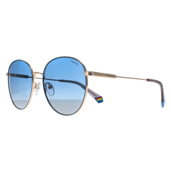 Polaroid Redonda Unisex Oro Azul Azul Gradiente Polarizada PLD 6215/S/X - Image 2