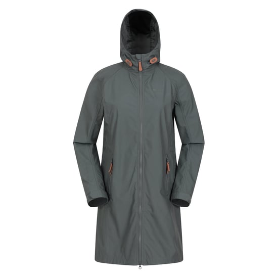 Mountain Warehouse Womens/Ladies Ioana Longline Soft Shell Jacket (Green) - Image 1