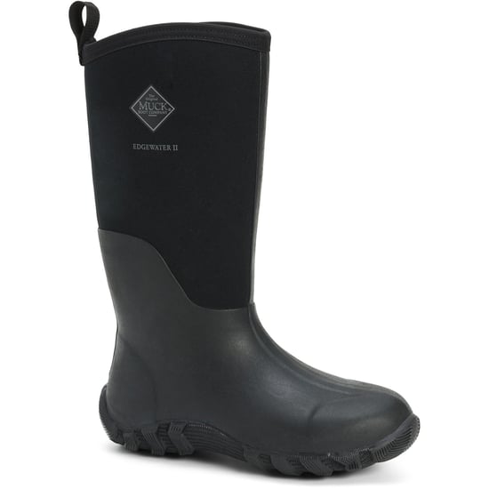 Muck Boots Edgewater II Rubber Black Wellington Boots - Image 1