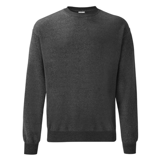 Fruit Of The Loom Mens Classic Drop Shoulder Sweatshirt (Dark Heather) - Image 1