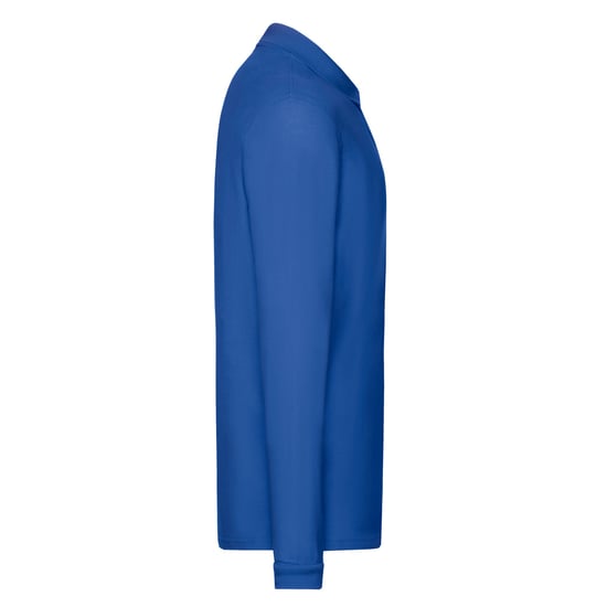 Fruit of the Loom Mens Premium Pique Long-Sleeved Polo Shirt (Royal Blue) - Image 3