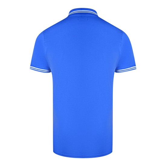 Camisa polo azul de cuello con puntas dobles Cavalli Class - Image 2