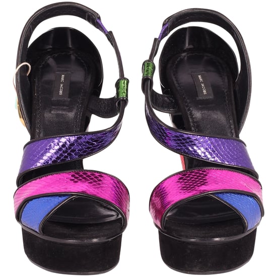 Marc Jacobs Color Block Heart Platform Heel Sandals in Multicolor Leather - Image 3
