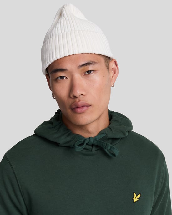 Lyle & Scott Branded Argyle sudadera con capucha verde azulado - Image 4