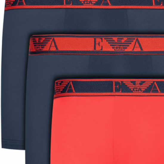 Pack de 3 calzoncillos bóxer largos con logotipo de Emporio Armani para hombre (Ilimitado) - Image 2