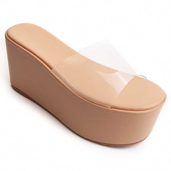 Sandalia Plataforma Montevita Platero en Beige - Image 3