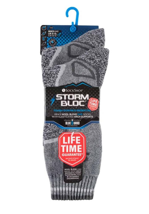 Storm Bloc - 2 Pares de Calcetines Térmicos Acolchados de Lana para Senderismo de Invierno para Hombre - Image 2