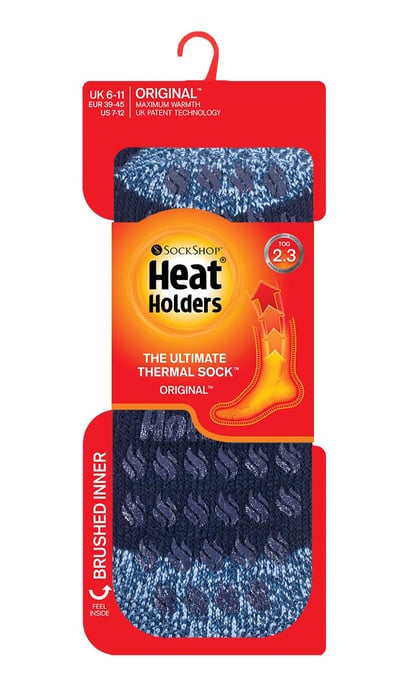 Calcetines Calefactores para Hombre con Rayas Torcidas y Forro Polar - Image 2
