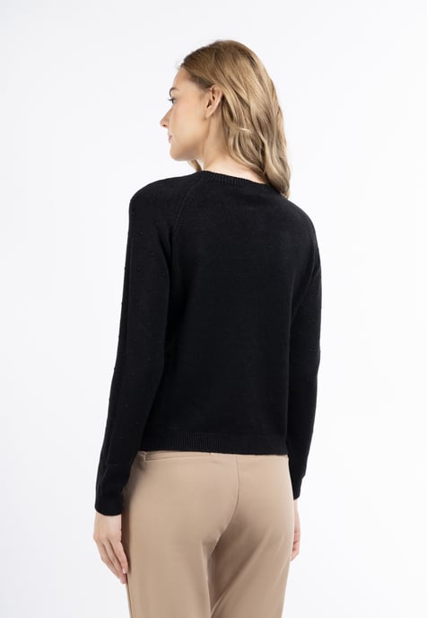 Dreimaster Knitted pullover women black - Image 4