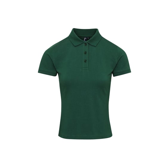 Premier Womens/Ladies Coolchecker Plus Piqu Polo With CoolPlus (Bottle) - Image 1