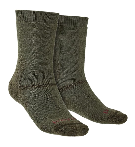 Bridgedale - Calcetines altos de lana merino para hombre - Oliva - Image 1