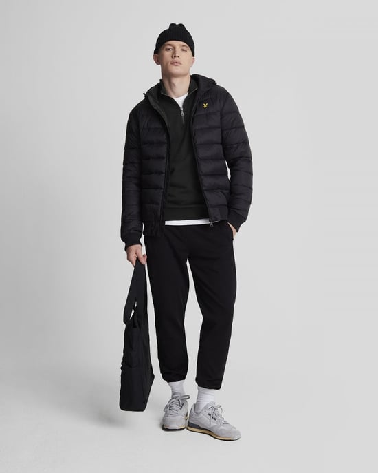Lyle & Scott Mens Embroidered Quarter Zip Sweatshirt - Image 3