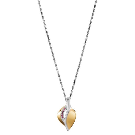 Orphelia 'Anet' Women's 925 Sterling Silver Chain with Pendant - Silver/Gold ZH-7520/G - Image 4