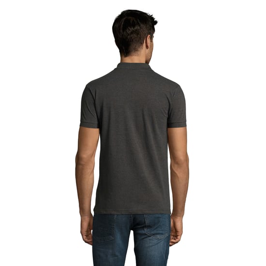 SOLS Mens Perfect Heather Polo Shirt (Charcoal Melange) - Image 2