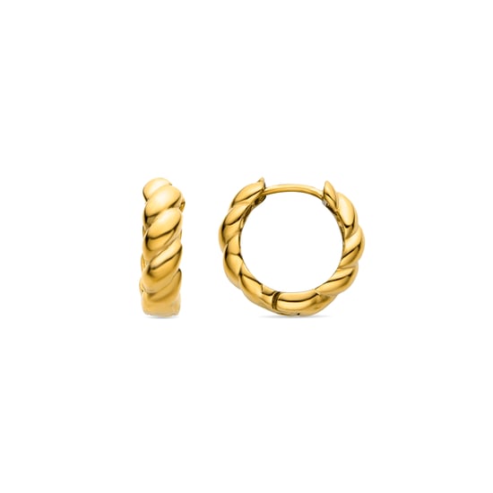 Pendientes Luxenter Caiki acabados en oro amarillo 18k - Image 1
