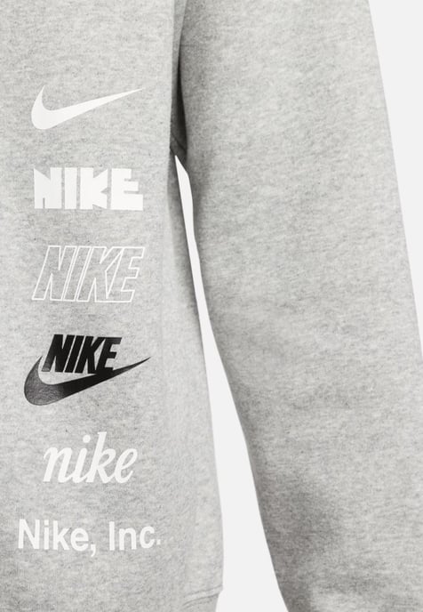 Chándal gris jaspeado con logo pequeño Club Fleece Plus de Nike - Image 4