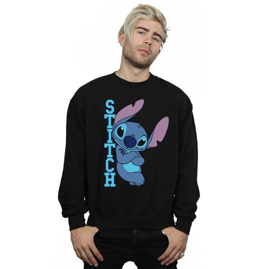 Disney Mens Lilo And Stitch Posing Sweatshirt (Black)