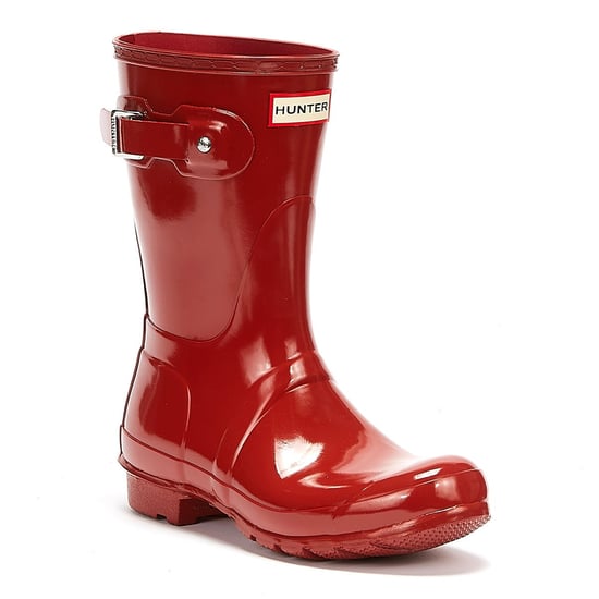 Hunter Original Gloss Short Womens Military Red Wellies - Image 2