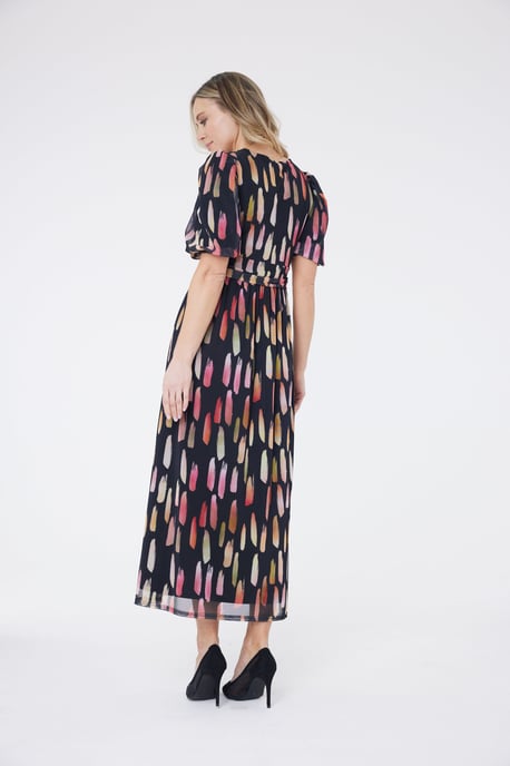 Yasmine Paintstroke Maxi Dress