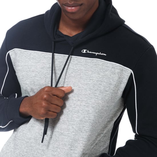Champion Sudadera Hoodie del hombre Gris, azul oscuro - Image 3