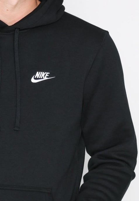 Chándal negro con capucha y forro polar Sportswear Club de Nike para hombre - Image 3