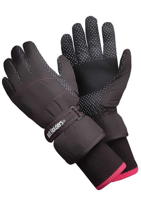 Guantes de esquí de invierno térmicos, impermeables, acolchados y aislantes para mujer - Image 1