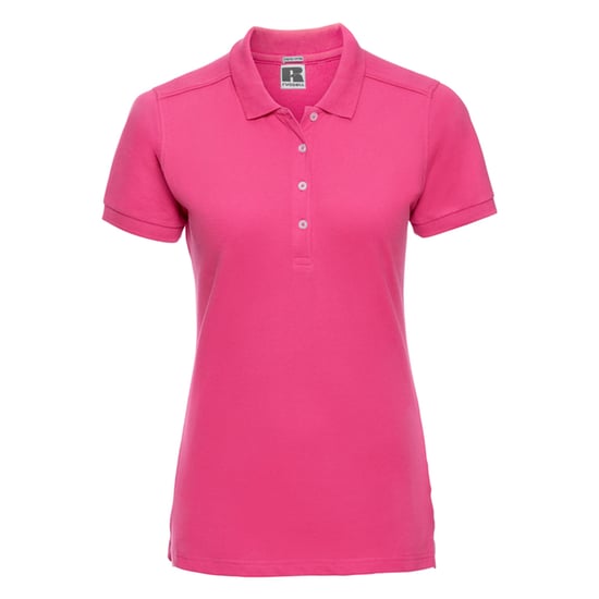 Russell Womens/Ladies Stretch Fitted Polo Shirt (Fuchsia) - Image 1