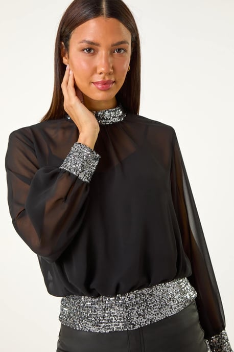 Sequin Detail Top - Image 2