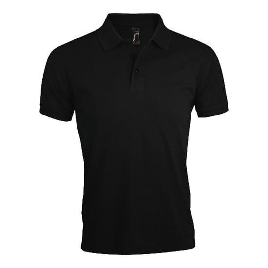 SOLS Mens Prime Polo Shirt (Black) - Image 1