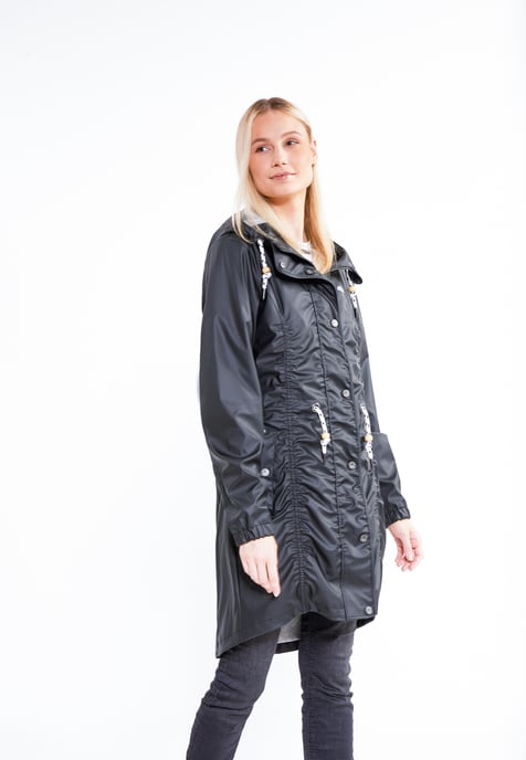 Schmuddelwedda raincoat women black - Image 3