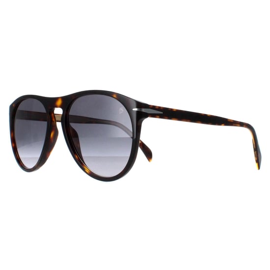 David Beckham Round Mens Dark Tortoise Grey Gradient DB1008/S