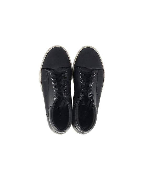 Lanvin Mid-Top Sneakers in Black Leather - Image 5