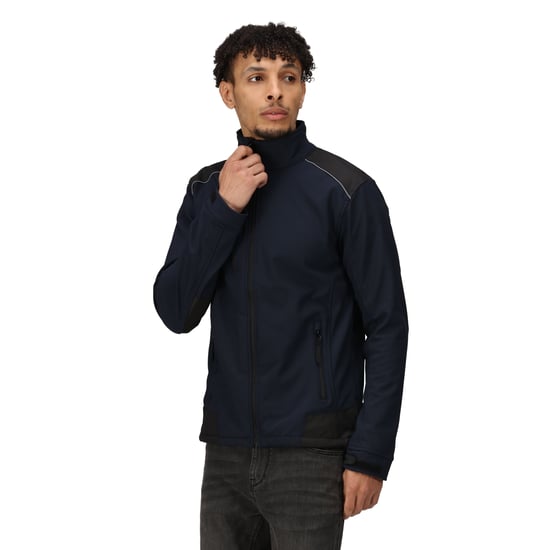 Regatta Mens Sandstorm Softshell Jacket (Navy/Black)