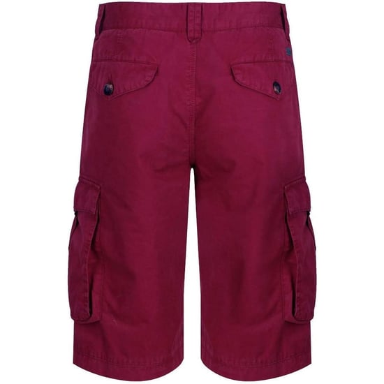 Regatta Mens Shorebay Vintage Cargo Shorts (Dark Burgundy) - Image 2