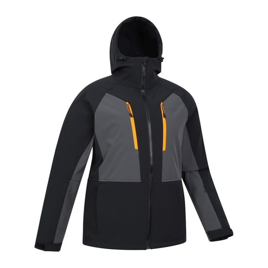 Mountain Warehouse Mens Axis Extreme Softshell Ski Jacket (Black) - Image 3