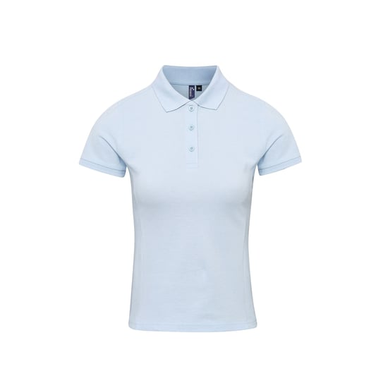 Premier Womens/Ladies Coolchecker Plus Piqu Polo With CoolPlus (Light Blue) - Image 1