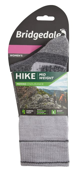 Bridgedale - Calcetines de senderismo para mujer - Plata / Gris - Image 2