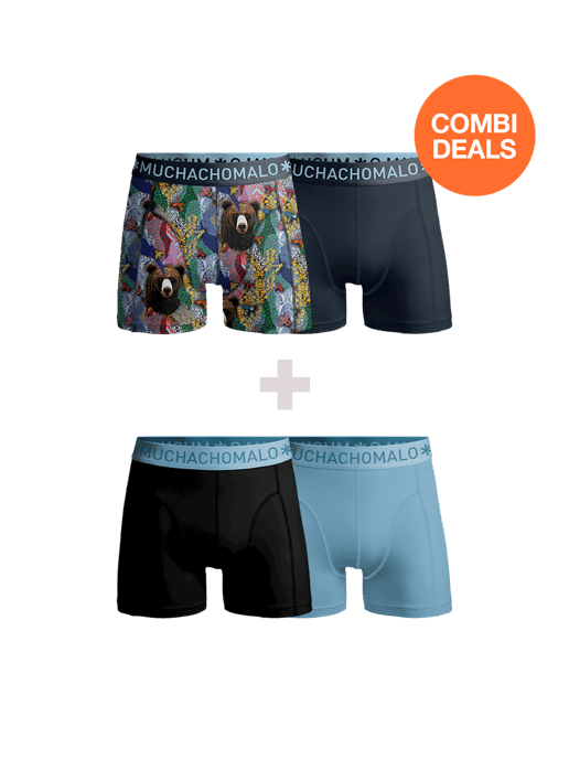 Muchachomalo Men's Boxer Shorts - 2 Pack Combideal - Men's Underpants
