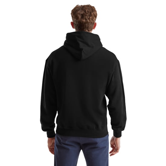 Fruit of the Loom Mens Cotton Hoodie (Black) - Image 2