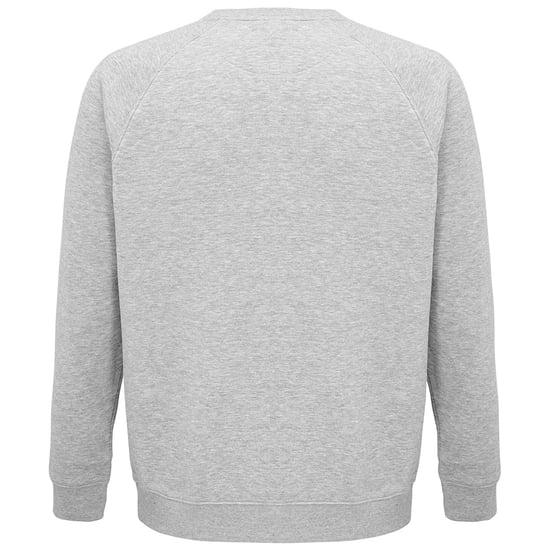 SOLS Unisex Adult Space Organic Raglan Sweatshirt (Grey Marl) - Image 2