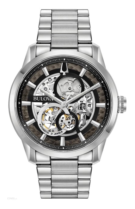 Bulova Sutton Automatic Men's Silver Watch 96A208 - Image 1